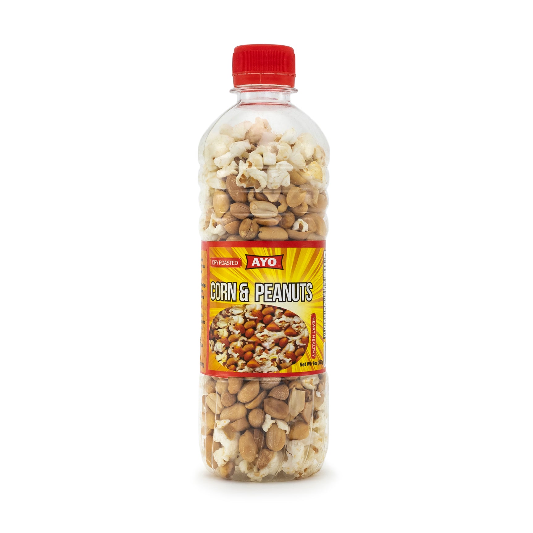 fried corn and groundnuts